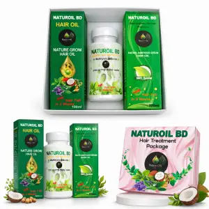 Naturoil BD Hair Treatment Package - প্রাকৃতিক উপাদানে চুলের সুস্থতা!