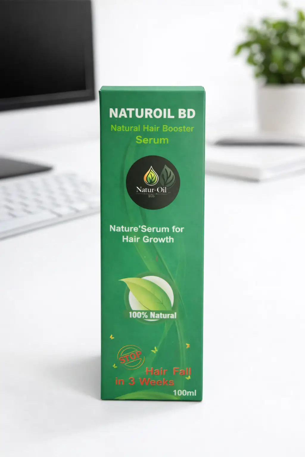 Naturoil BD Hair Booster Serum - চুলের বৃদ্ধি ত্বরান্বিত করুন প্রাকৃতিক উপায়ে! - Image 3